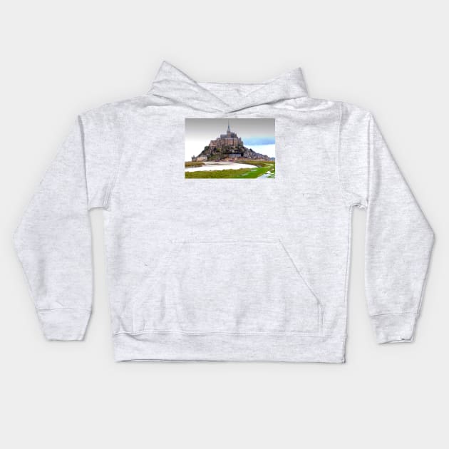 Mont Saint Michel Normandy France Kids Hoodie by AndyEvansPhotos